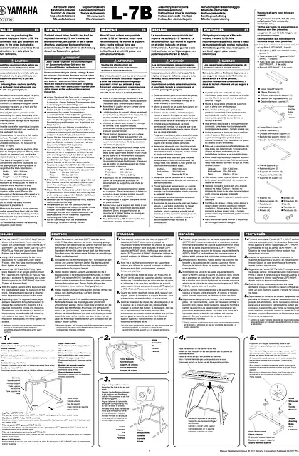 yamaha雅马哈L-7B Assembly Instructions